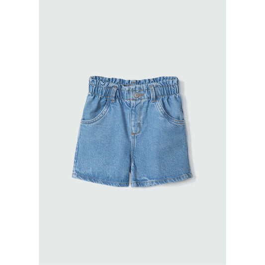 Shorts de brim Clochard para meninas pequenas