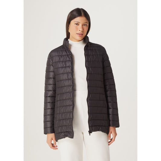 Chaqueta básica acolchada larga para hombre