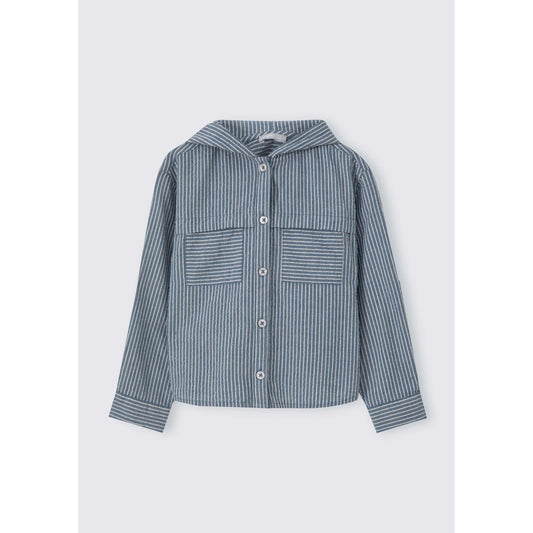 Camicia a righe a maniche lunghe per bambini piccoli