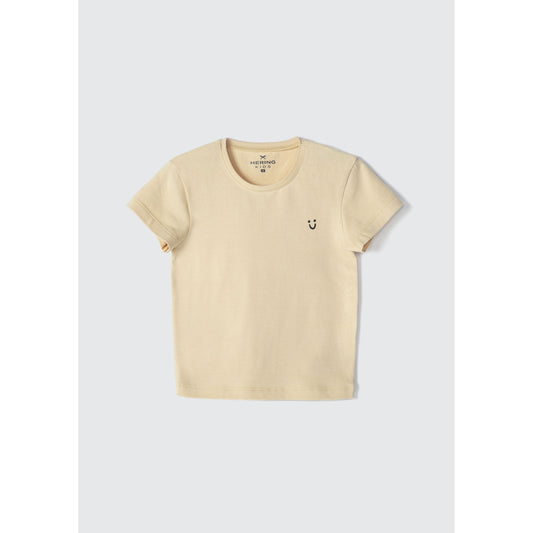 Top a maniche corte basic per bambina