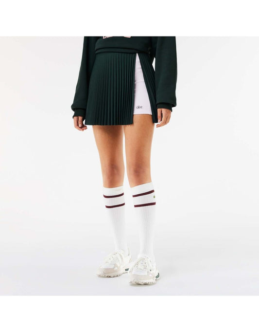 Gonna da tennis plissettata Lacoste x Eleven by Venus Verde Donna