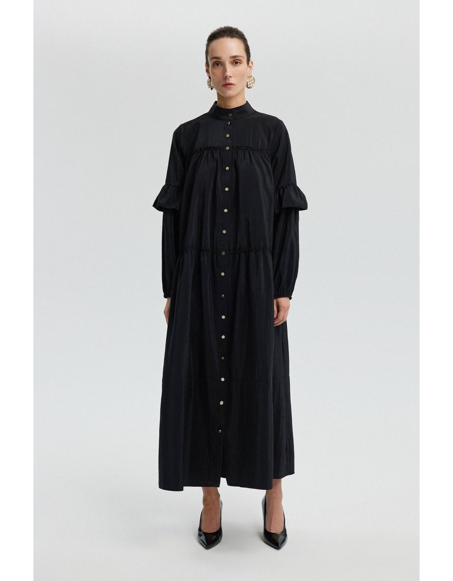 Vestido Cupra com babados