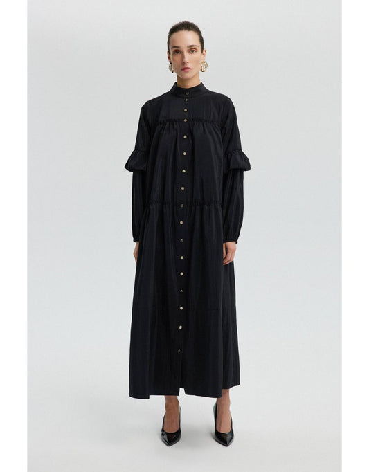 Vestido Cupra com babados