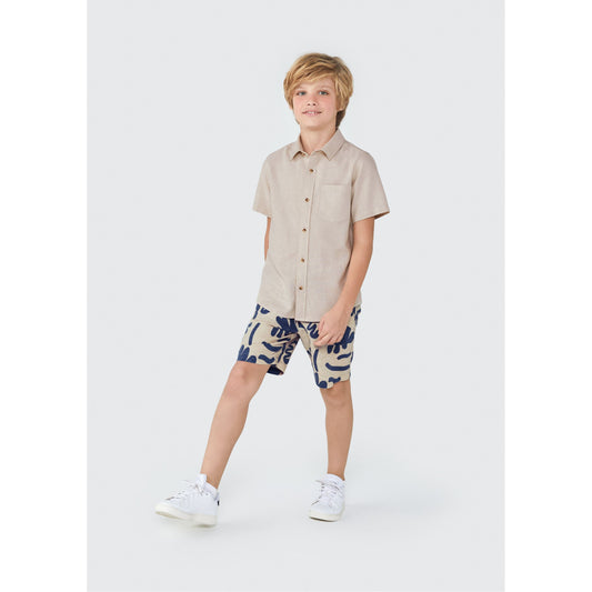 Shorts de linho para meninos