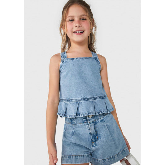 Shorts infantis para meninas