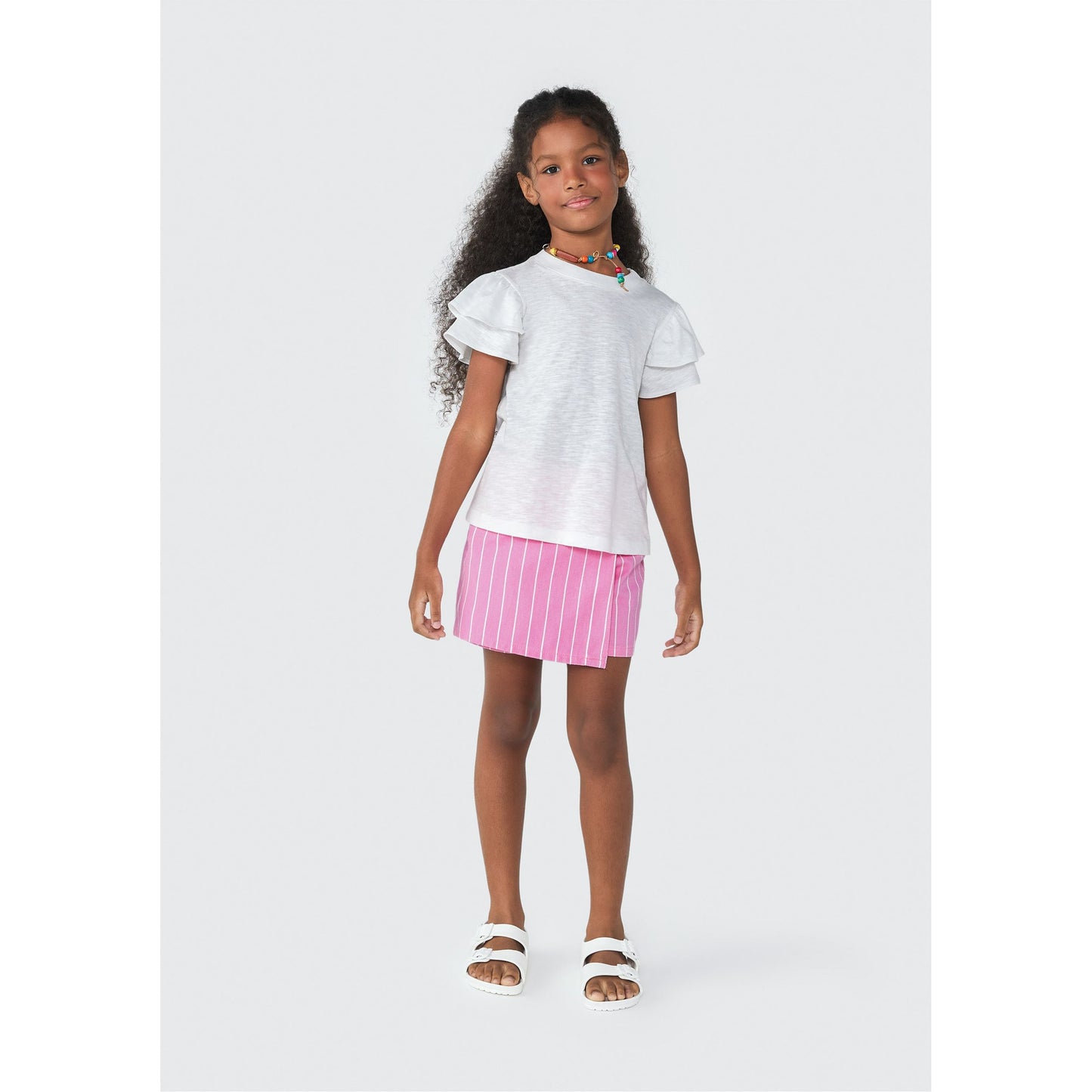 Blusa com babados para meninas