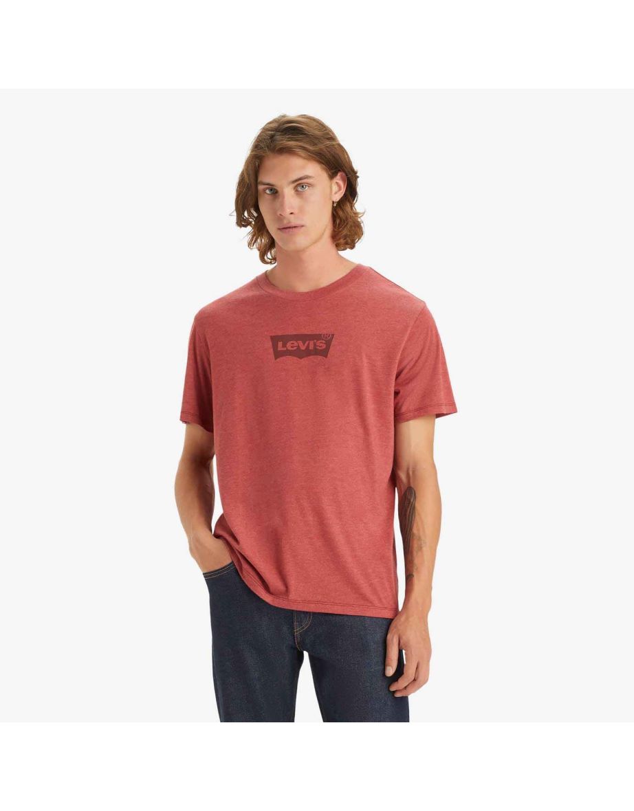 Camiseta Levi's Classic Graphic Batwing Logo Roja, Hombre