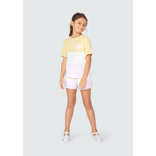 Shorts de lã Dip Dye para meninas