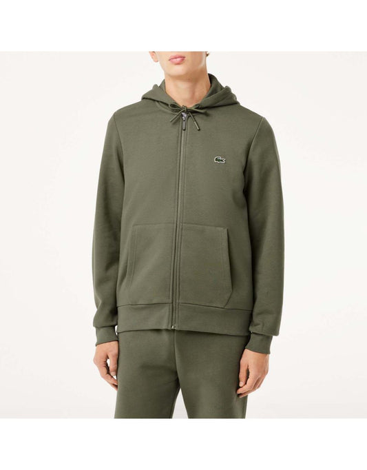 Jaqueta Lacoste de algodão orgânico para homem em verde