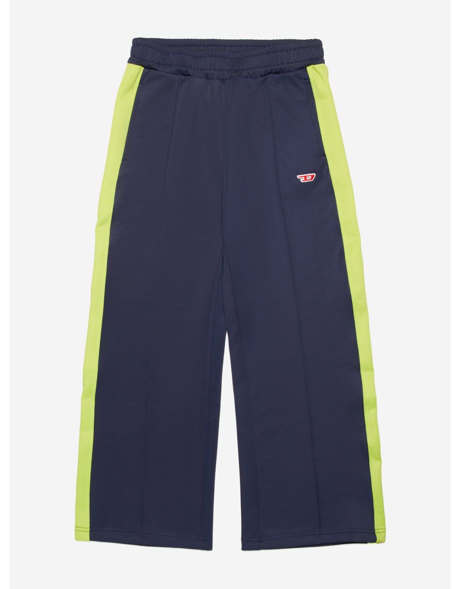 Calça de trilha de ajuste relaxado para meninos em azul-marinho