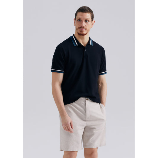 Pantaloncini in lino tinti in filo da uomo