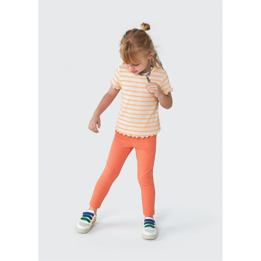 Leggings basic a coste per bambini