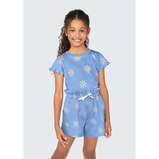Shorts Clochard estampado básico para meninas