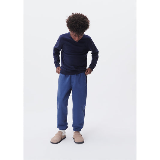 Pantaloni da jogging per bambini in tessuto twill felpato