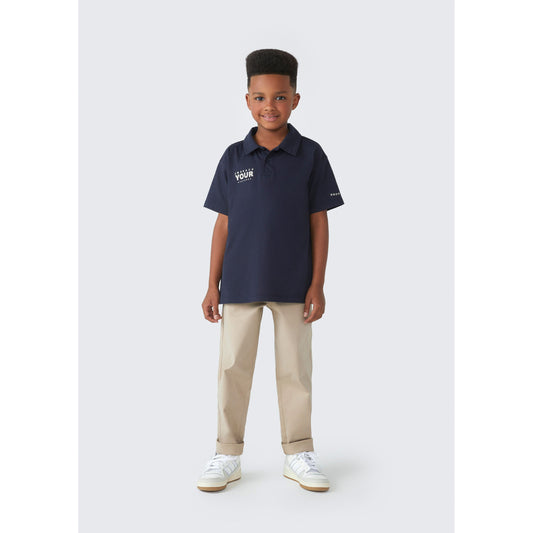 Calça de sarja infantil para meninos
