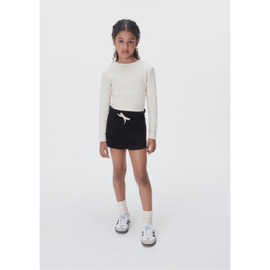 Blusa de manga comprida com nervuras para meninas