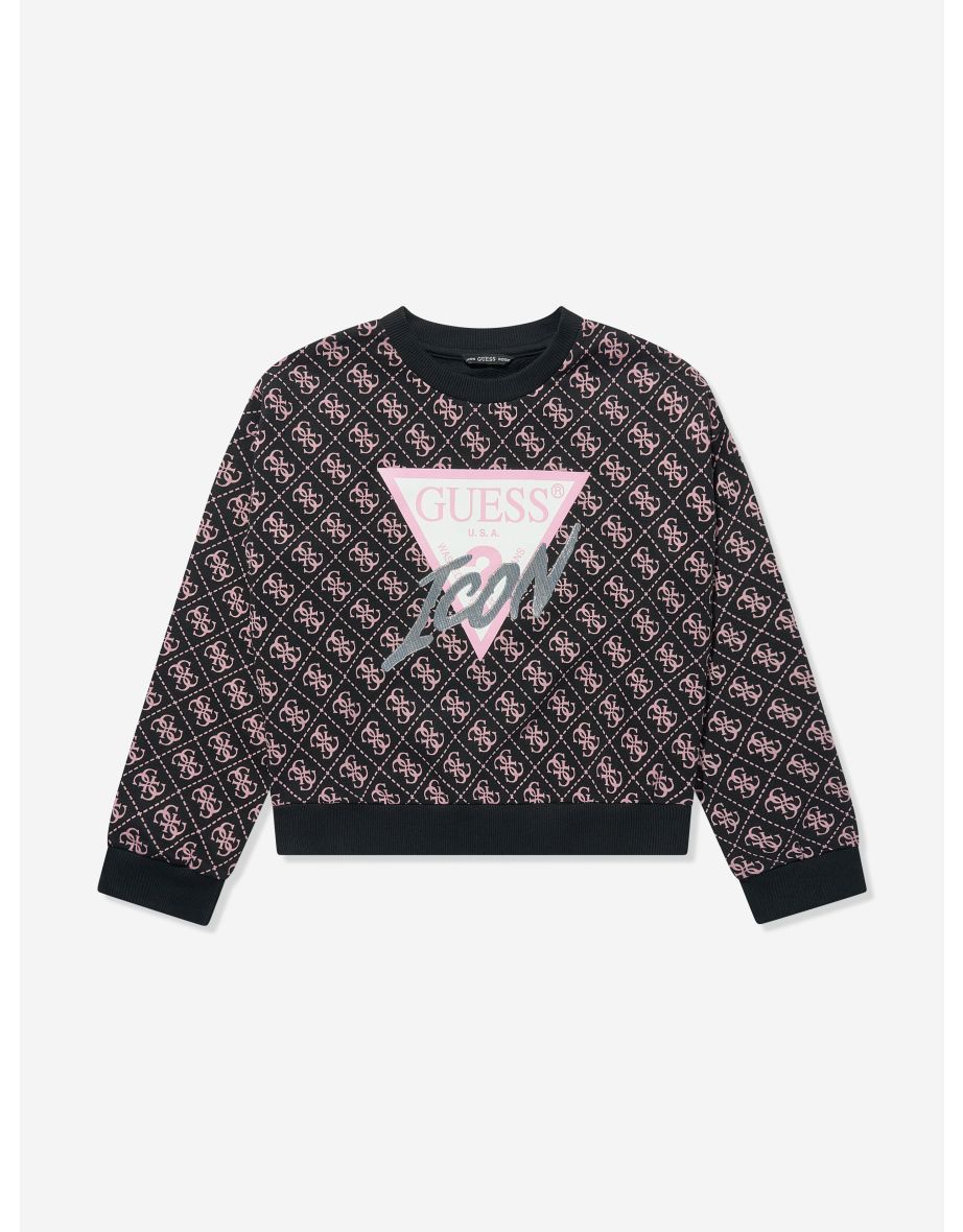 Sudadera 4G Logo para Niña - Negra