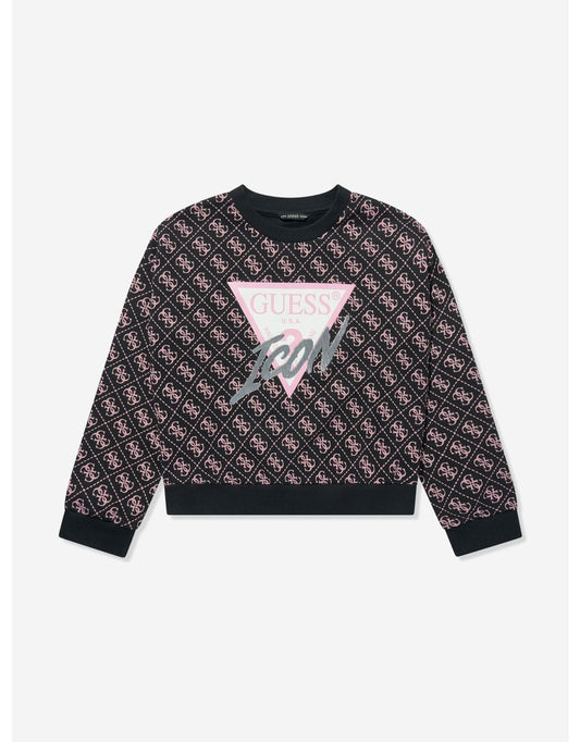 Sudadera 4G Logo para Niña - Negra