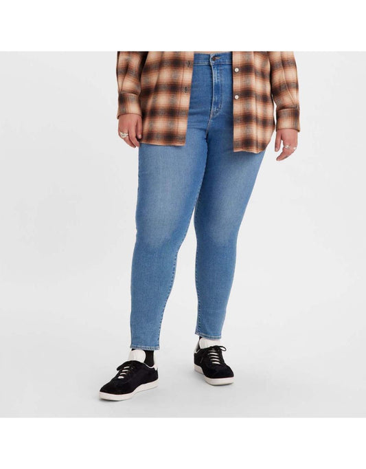Jeans Levi's Plus Size Mile High Super Skinny da donna in blu
