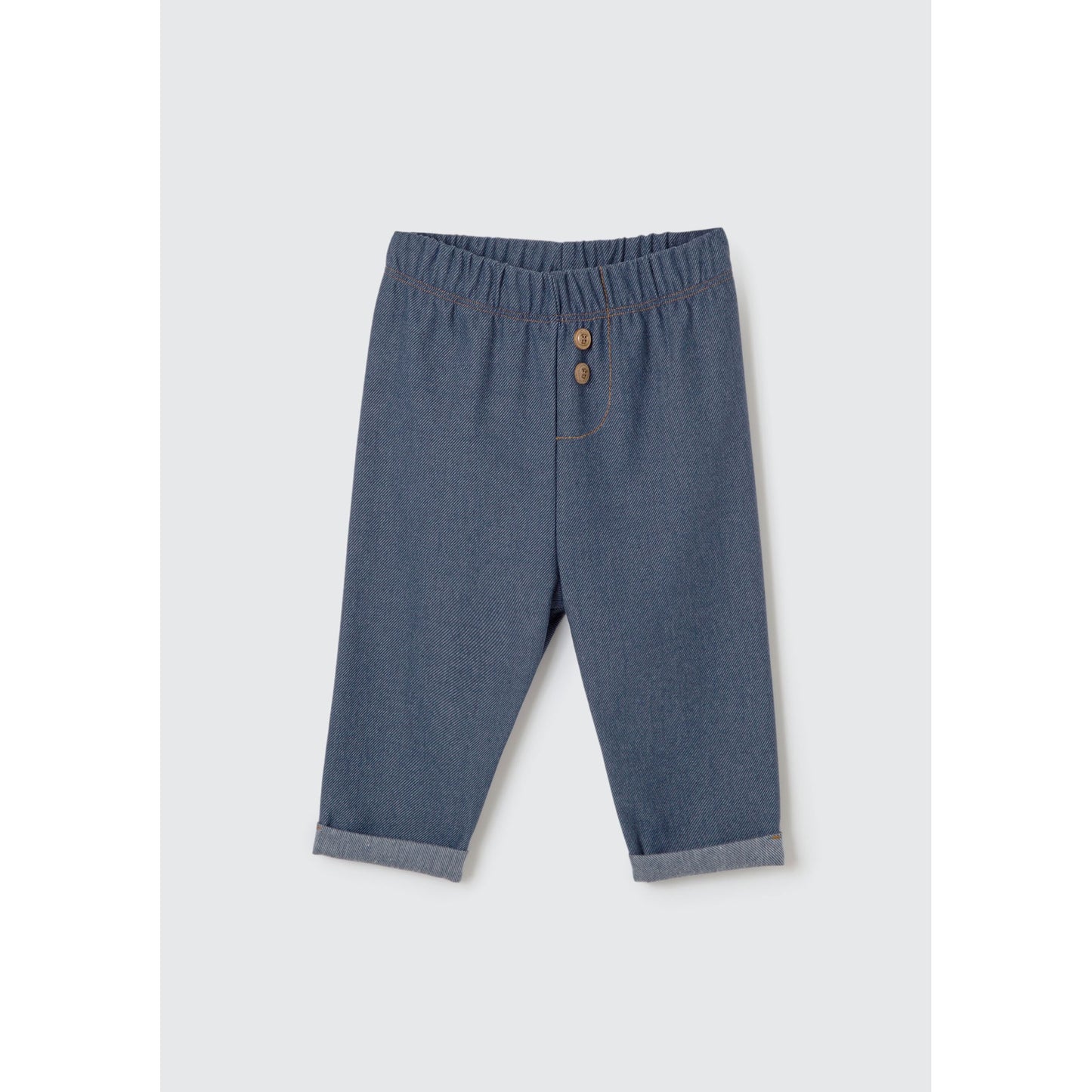 Calça de moletom de brim unissex para bebês
