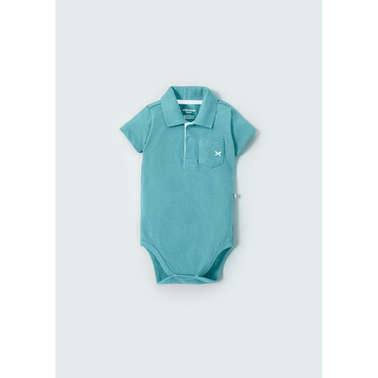 Camicia con colletto a polo per bambino con ricamo