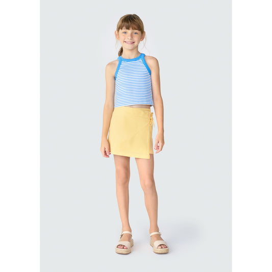 Short infantil com detalhe de gravata