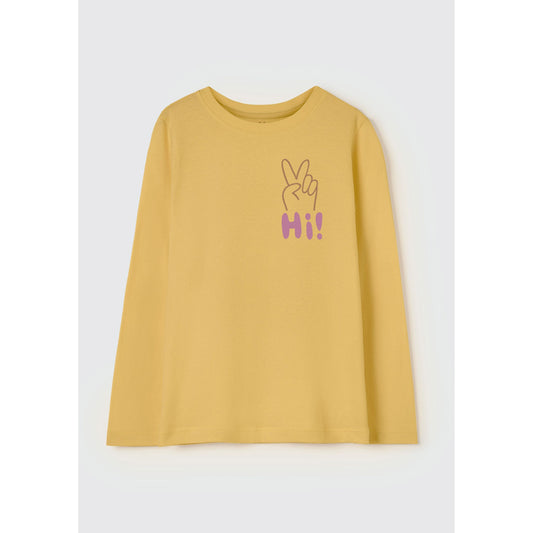 Blusa estampada de manga longa para meninas - Hering Kids