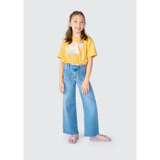 Top da bambina con stampa