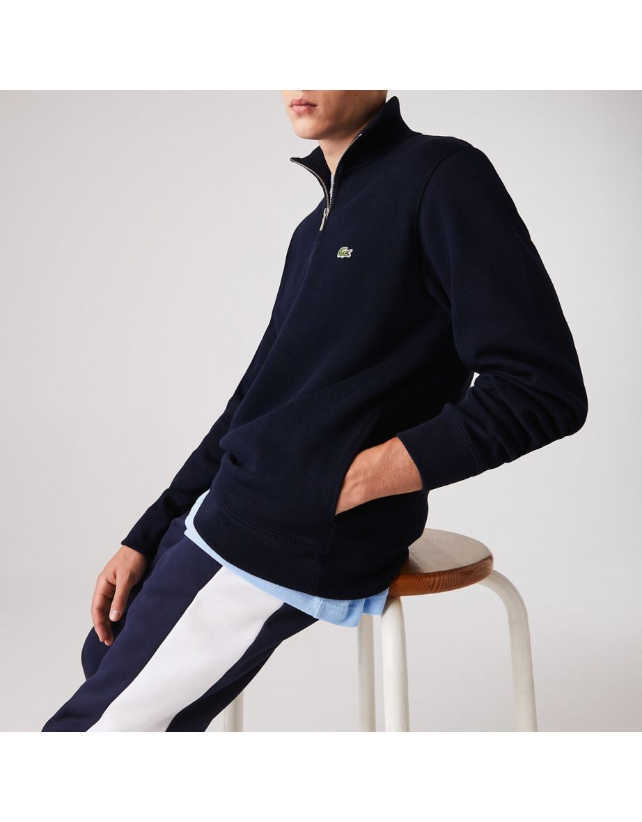 Half-Zip Cotton Sports Sweatshirt