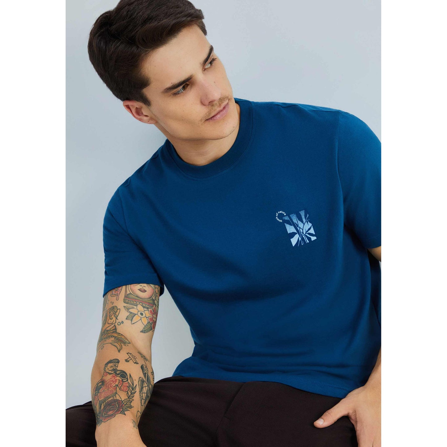 Maglietta stampata in cotone Super Comfort da uomo