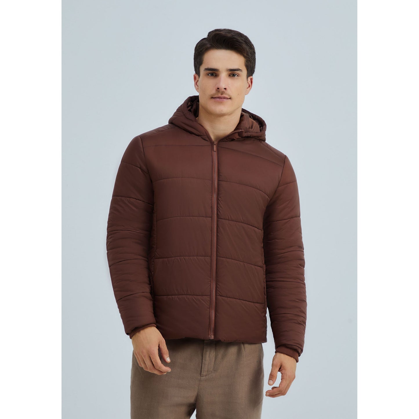 Giacca da uomo Basic Puffer con cappuccio