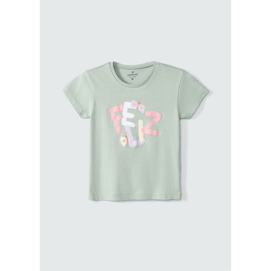 Top estampado para niña pequeña