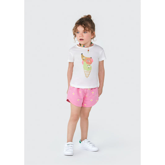 Blusa estampada para menina pequena
