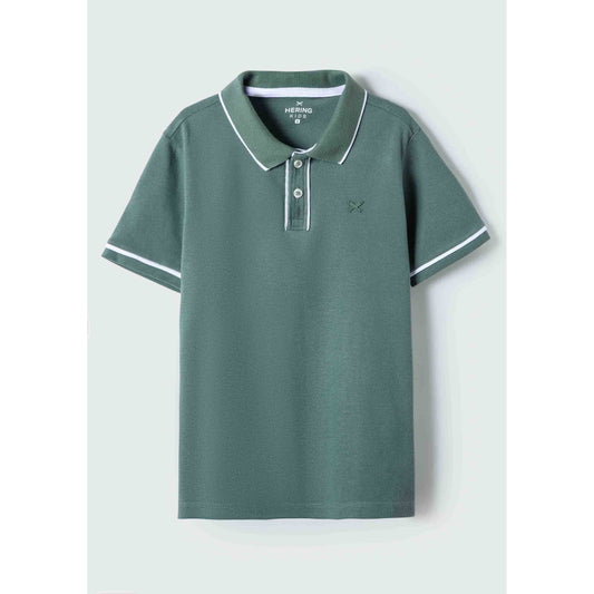 Kids Basic Cotton Polo Shirt with Embroidered Design by Hering