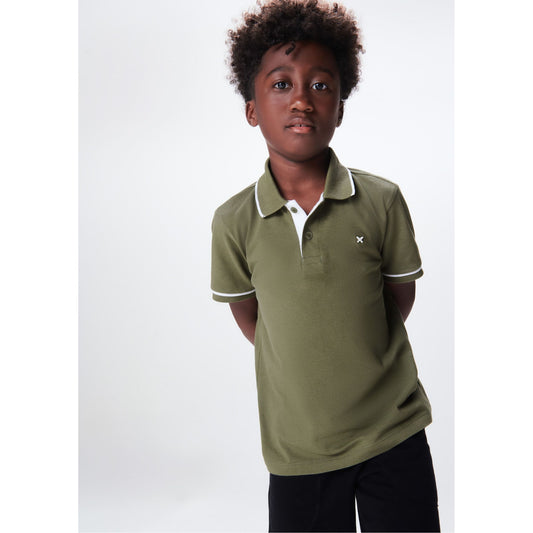 Polo Basic in cotone con ricamo per ragazzi