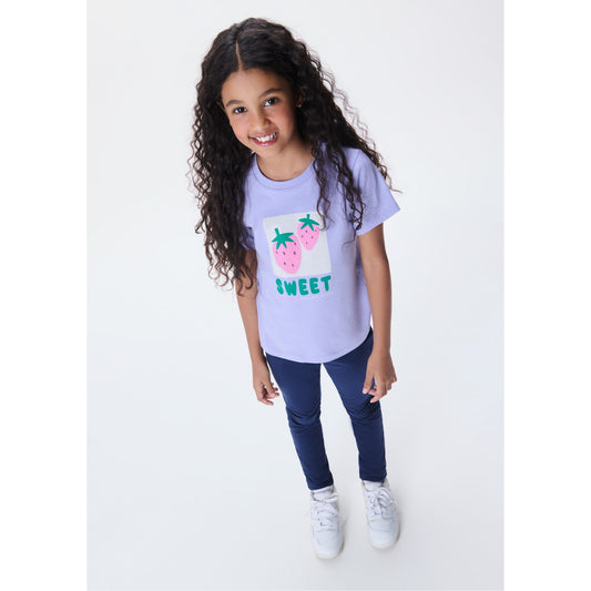 Pantaloni da ginnastica da bambina in pile Basic