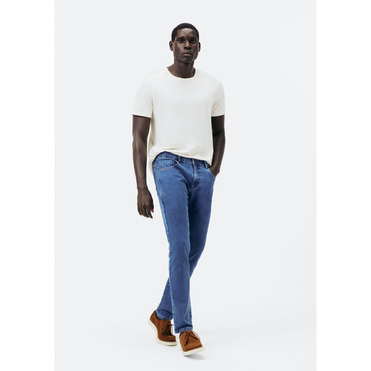 Pantaloni di jeans skinny basic da uomo con elastan