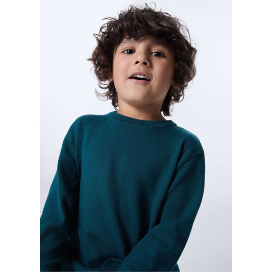 Maglione a girocollo da ragazzo dal taglio regolare