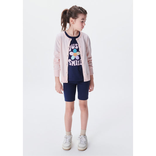 Cardigan da bambina lavorato a maglia