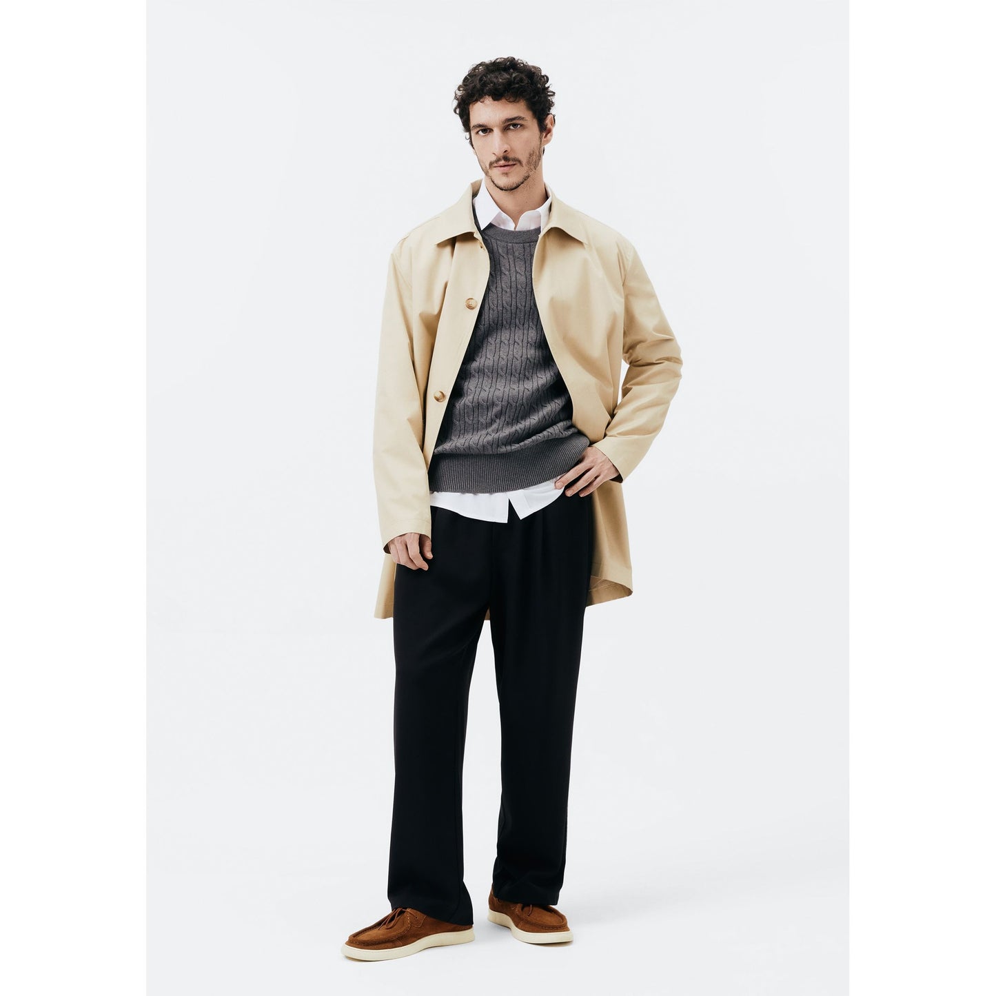 Pantaloni da uomo dal taglio rilassato con tasche laterali
