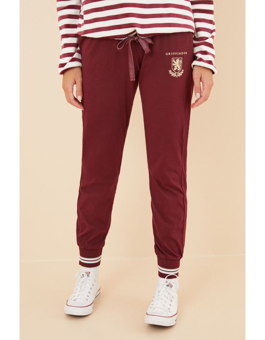 Pantaloni Harry Potter maroon 100% cotone