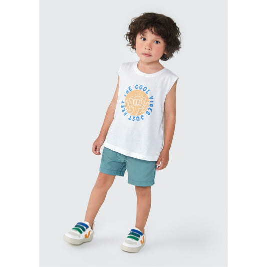Pantaloncini da bambino in tactel stampato