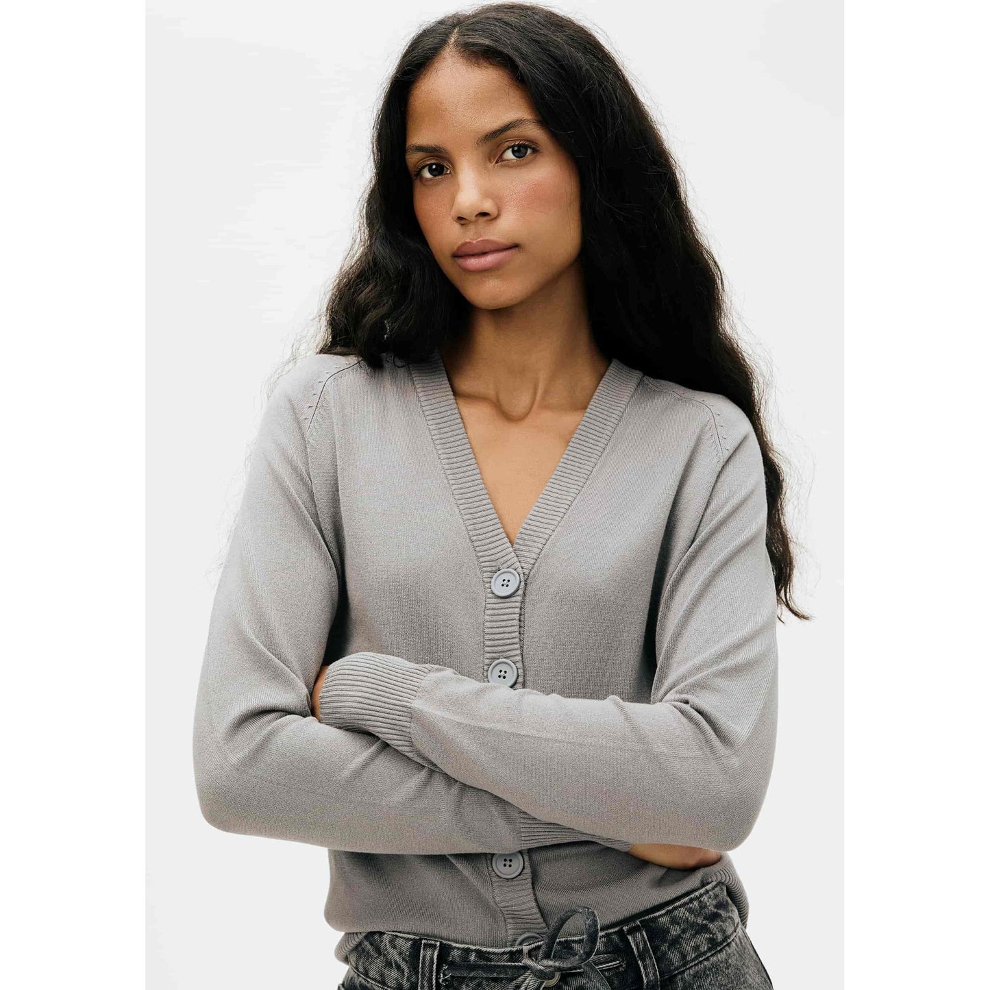 Chaqueta de punto de lana para hombre