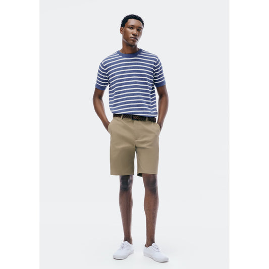Pantalones cortos de hombre de corte recto y cintura elástica