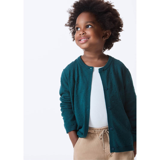 Cardigan a maglia per bambina
