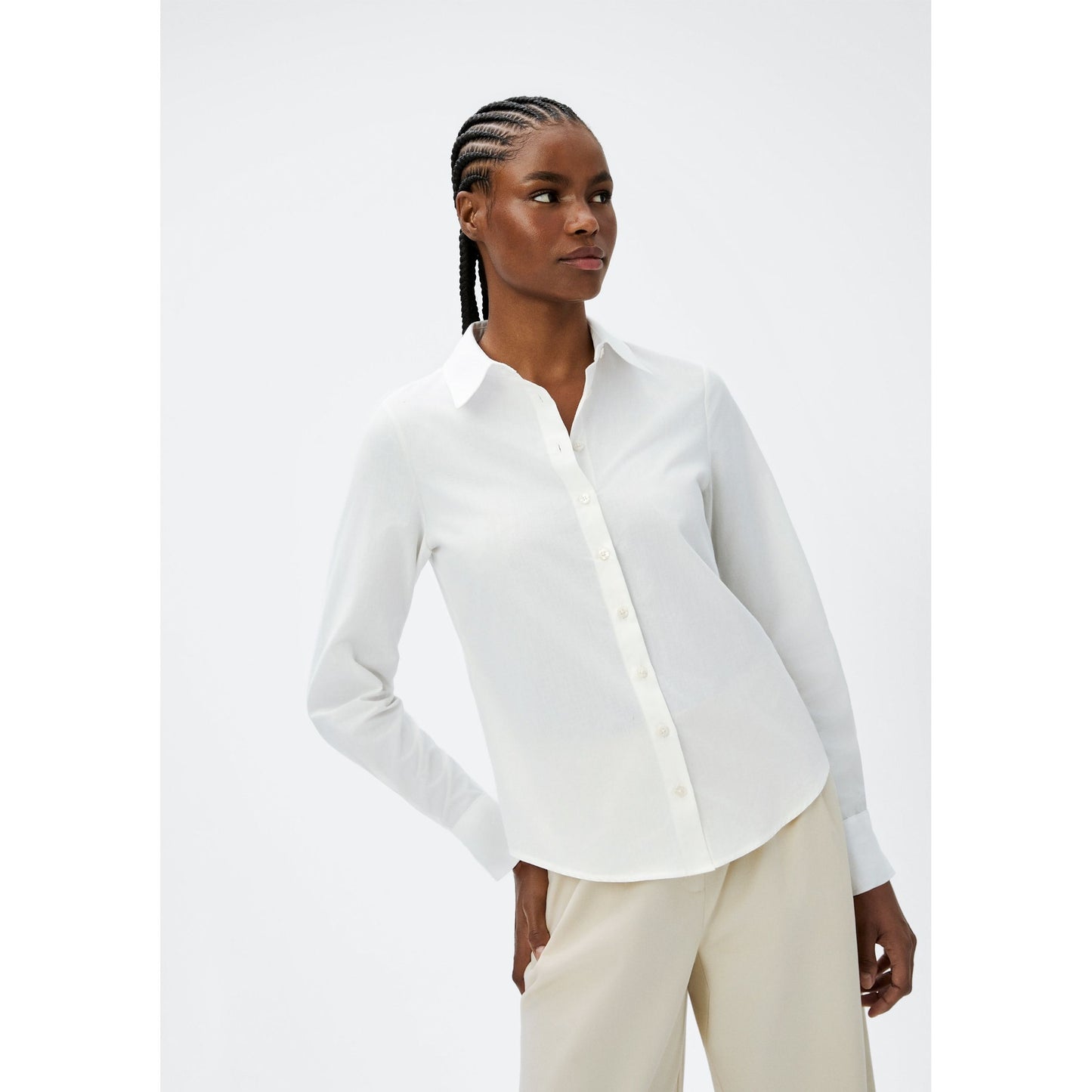 Camisa Hombre Wo Manga Larga Slim Fit