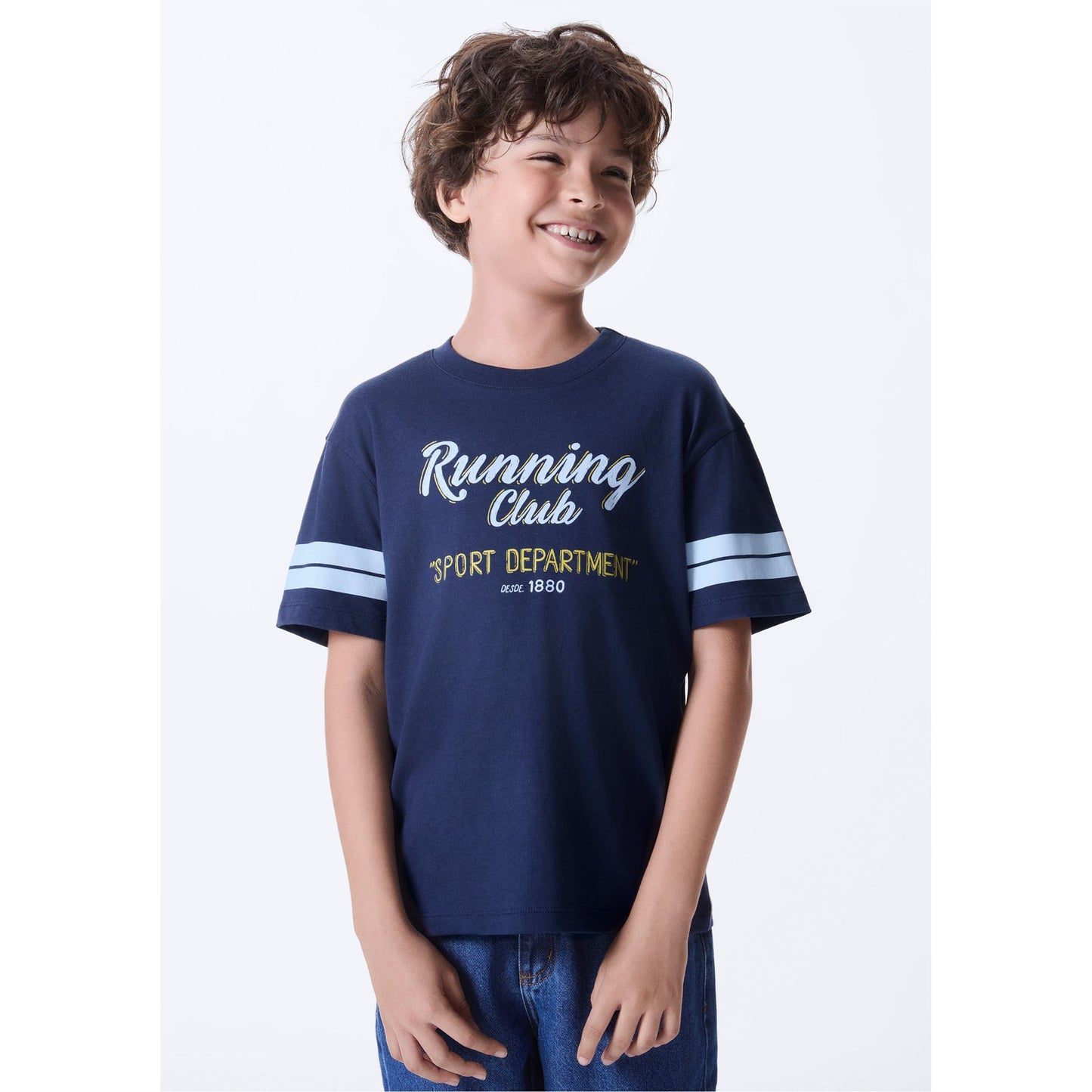 Maglietta stampata oversize da ragazzo
