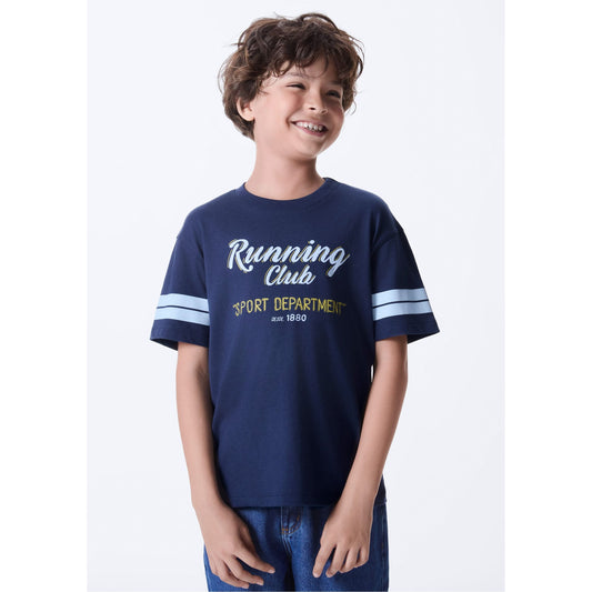 Maglietta stampata oversize da ragazzo