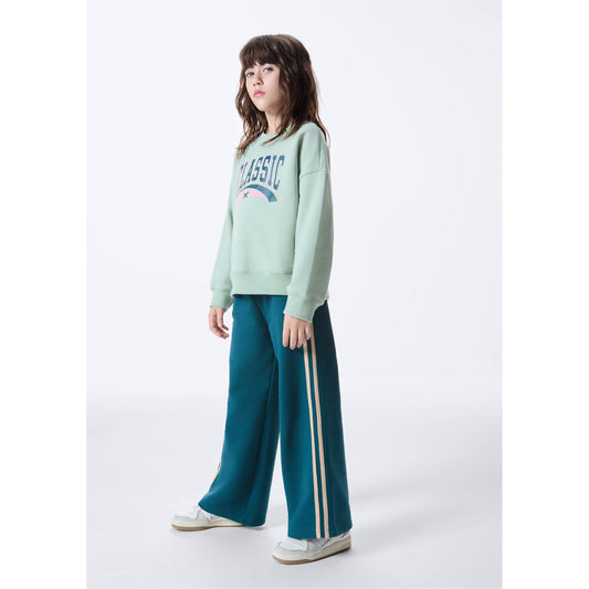 Pantaloni da ginnastica a gamba larga da bambina