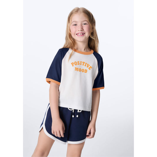 Top stampato da bambina